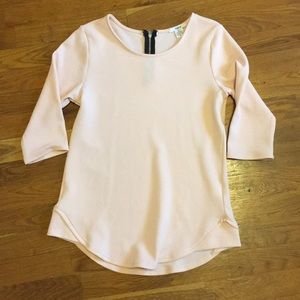 BAR III Pink Quarter Long Sleeved T-Shirt